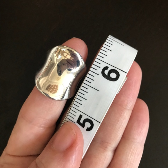 Sterling Silver Curved Sculpted Statement Ring 6 - Picture 3 of 8